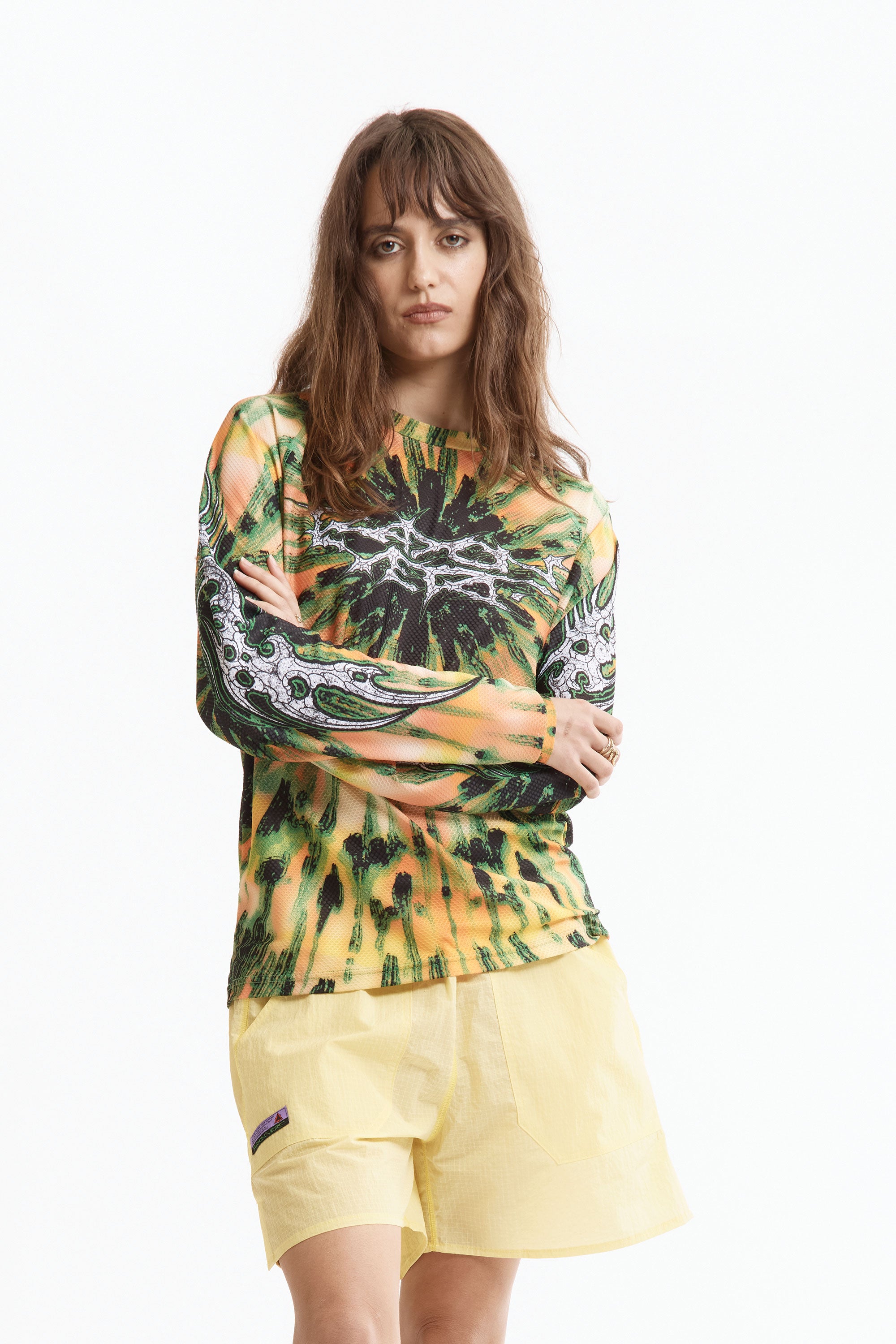 The Scarful Xformance Recycled Mesh Sport Long Sleeve Shirt available online with global shipping, and in PAM Stores Melbourne and Sydney.