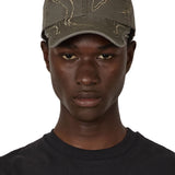 The Ryli Embriodered 6 Panel Cap Sage Green available online with global shipping, and in PAM Stores Melbourne and Sydney.