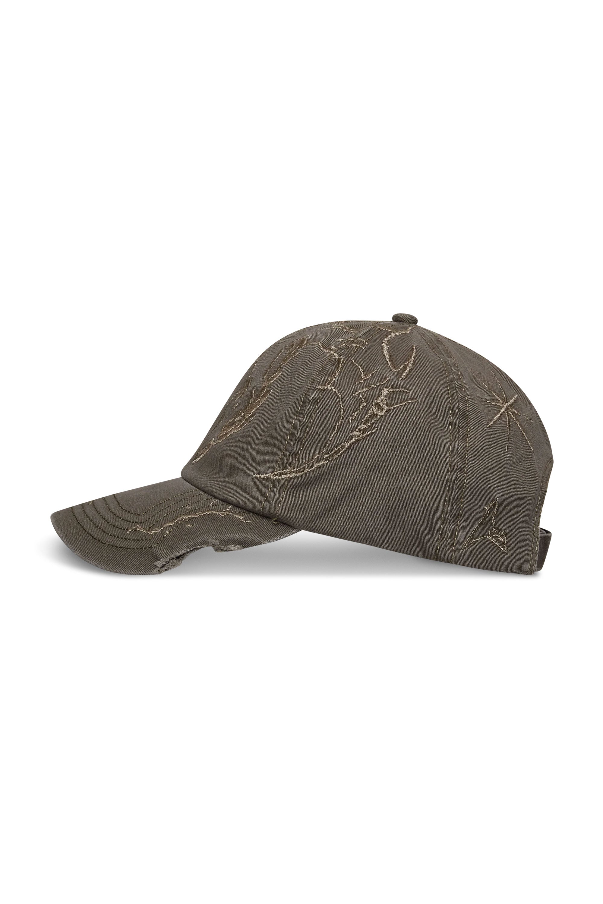 The Ryli Embriodered 6 Panel Cap Sage Green available online with global shipping, and in PAM Stores Melbourne and Sydney.