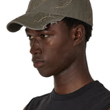 The Ryli Embriodered 6 Panel Cap Sage Green available online with global shipping, and in PAM Stores Melbourne and Sydney.