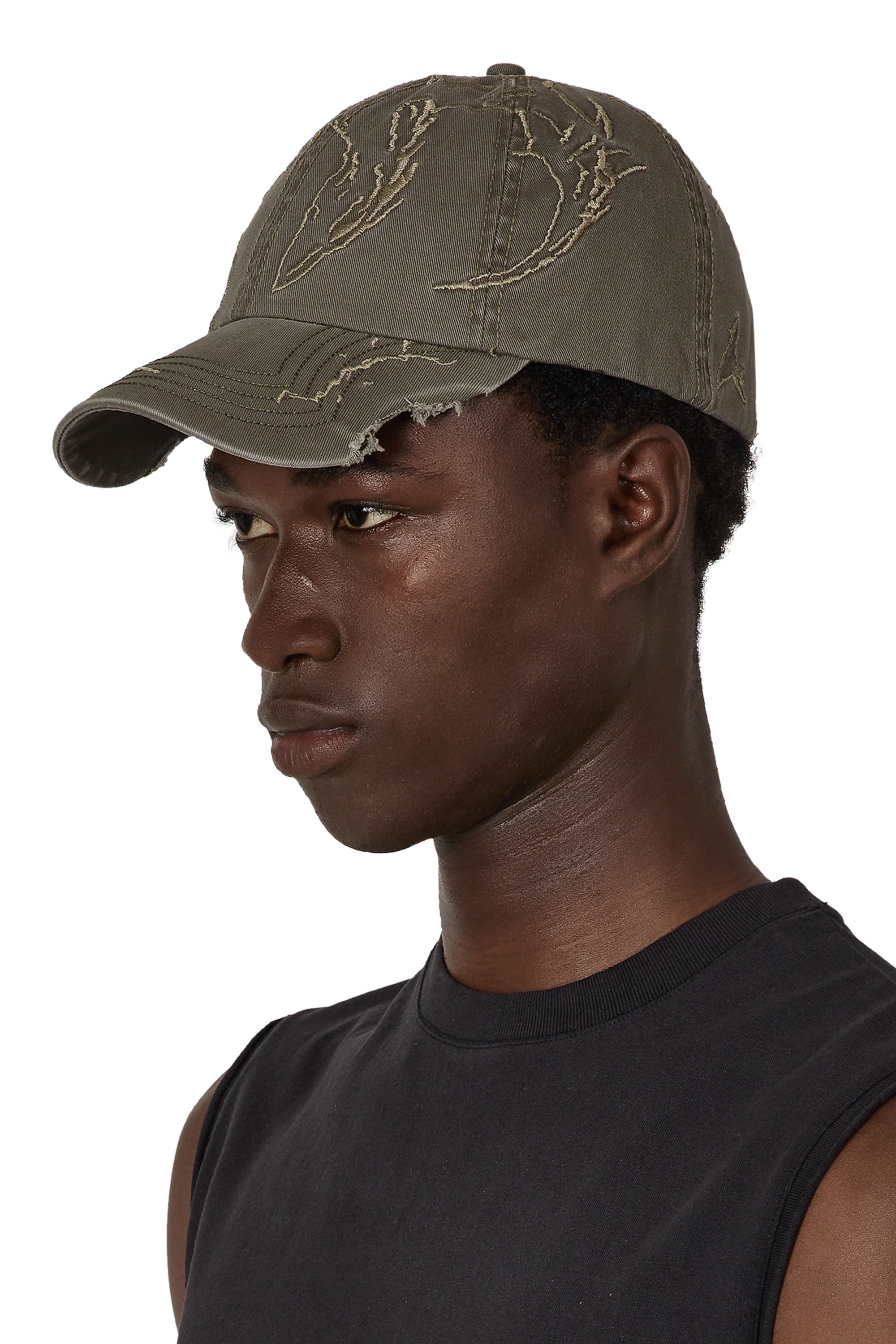 The Ryli Embriodered 6 Panel Cap Sage Green available online with global shipping, and in PAM Stores Melbourne and Sydney.