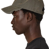 The Ryli Embriodered 6 Panel Cap Sage Green available online with global shipping, and in PAM Stores Melbourne and Sydney.