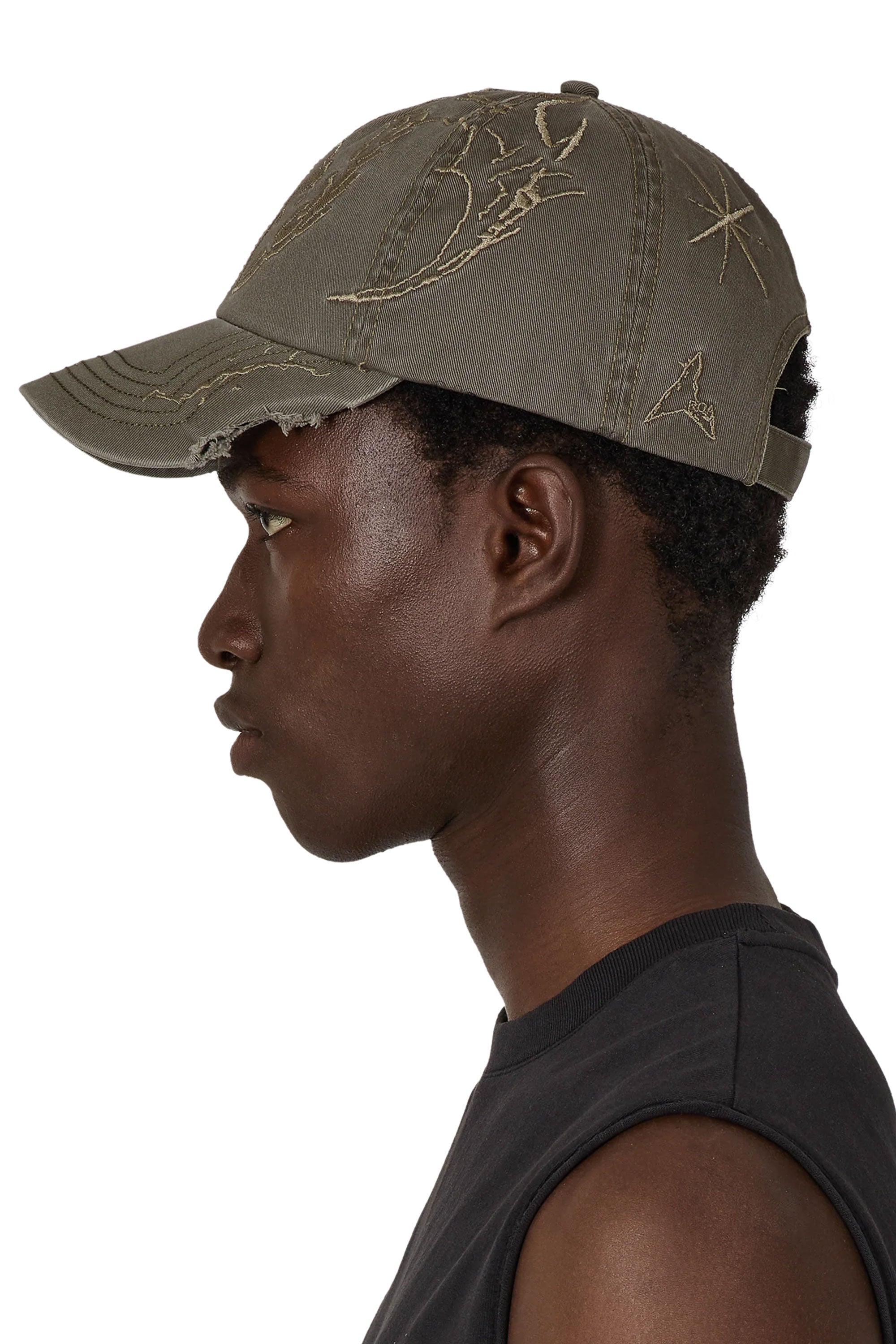 The Ryli Embriodered 6 Panel Cap Sage Green available online with global shipping, and in PAM Stores Melbourne and Sydney.