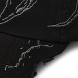 The Ryli Embriodered 6 Panel Cap Washed Black available online with global shipping, and in PAM Stores Melbourne and Sydney.