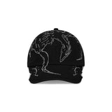 The Ryli Embriodered 6 Panel Cap Washed Black available online with global shipping, and in PAM Stores Melbourne and Sydney.