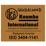 The KUUMBA - DESIGNERS INCENSE SANDALWOOD available online with global shipping, and in PAM Stores Melbourne and Sydney.