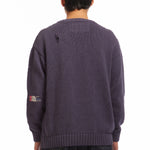 The SAVAGE CREWNECK KNITTED SWEATER NAVY available online with global shipping, and in PAM Stores Melbourne and Sydney.