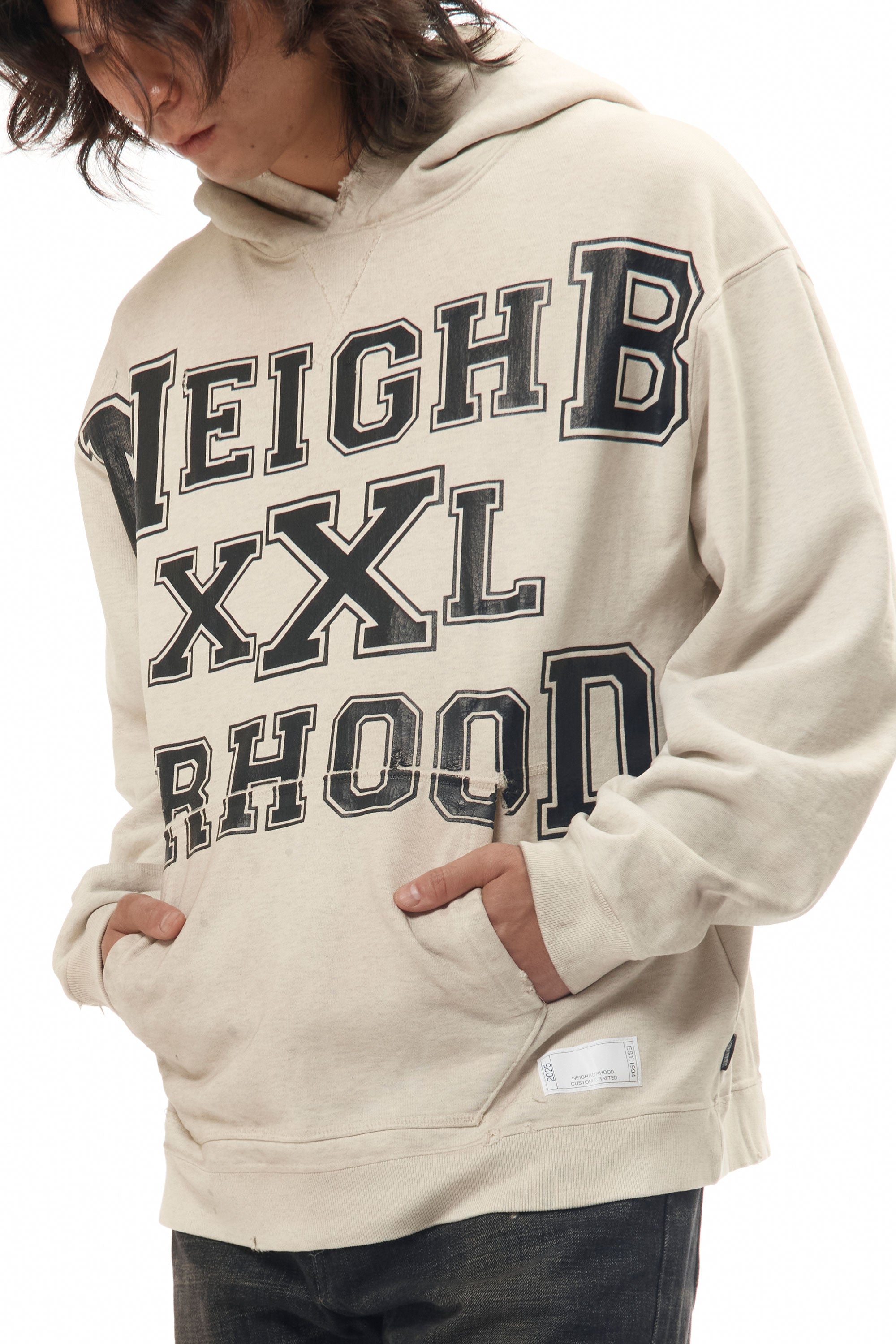 The SAVAGE SWEAT HOODIE LS OATMEAL available online with global shipping, and in PAM Stores Melbourne and Sydney.