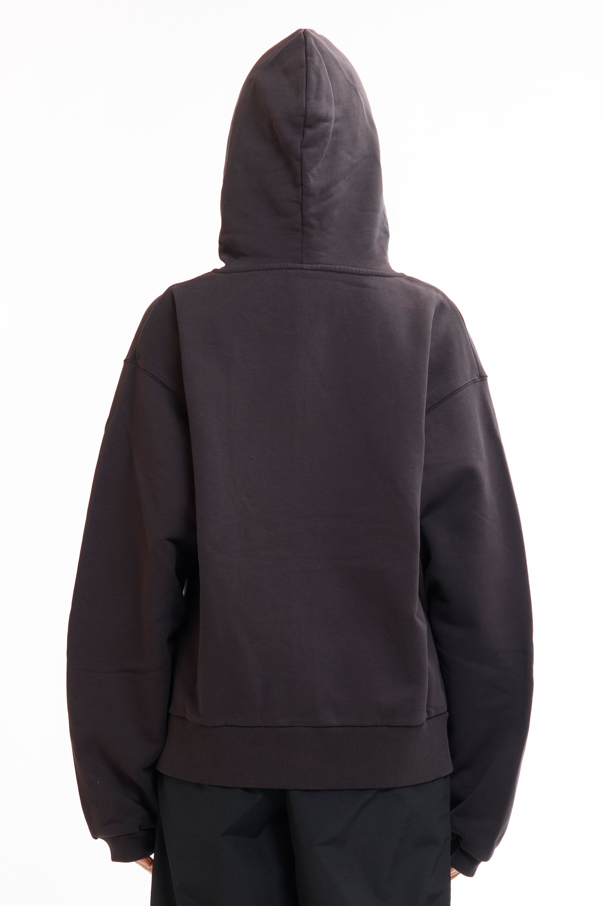 The SS26 Compact Masked Zip Hoodie Washed Black available online with global shipping, and in PAM Stores Melbourne and Sydney.