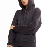 The SS26 Compact Masked Zip Hoodie Washed Black available online with global shipping, and in PAM Stores Melbourne and Sydney.
