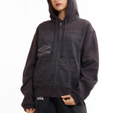 The SS26 Compact Masked Zip Hoodie Washed Black available online with global shipping, and in PAM Stores Melbourne and Sydney.