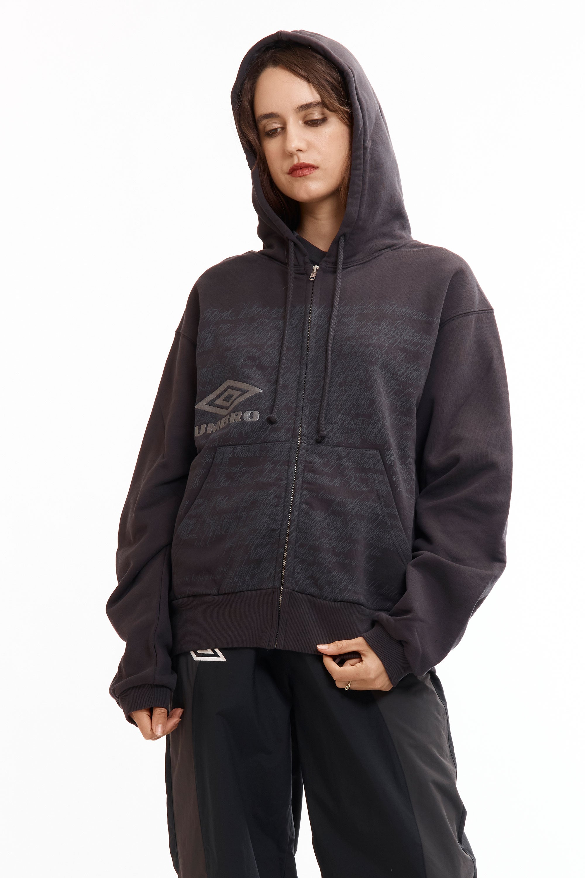 The SS26 Compact Masked Zip Hoodie Washed Black available online with global shipping, and in PAM Stores Melbourne and Sydney.