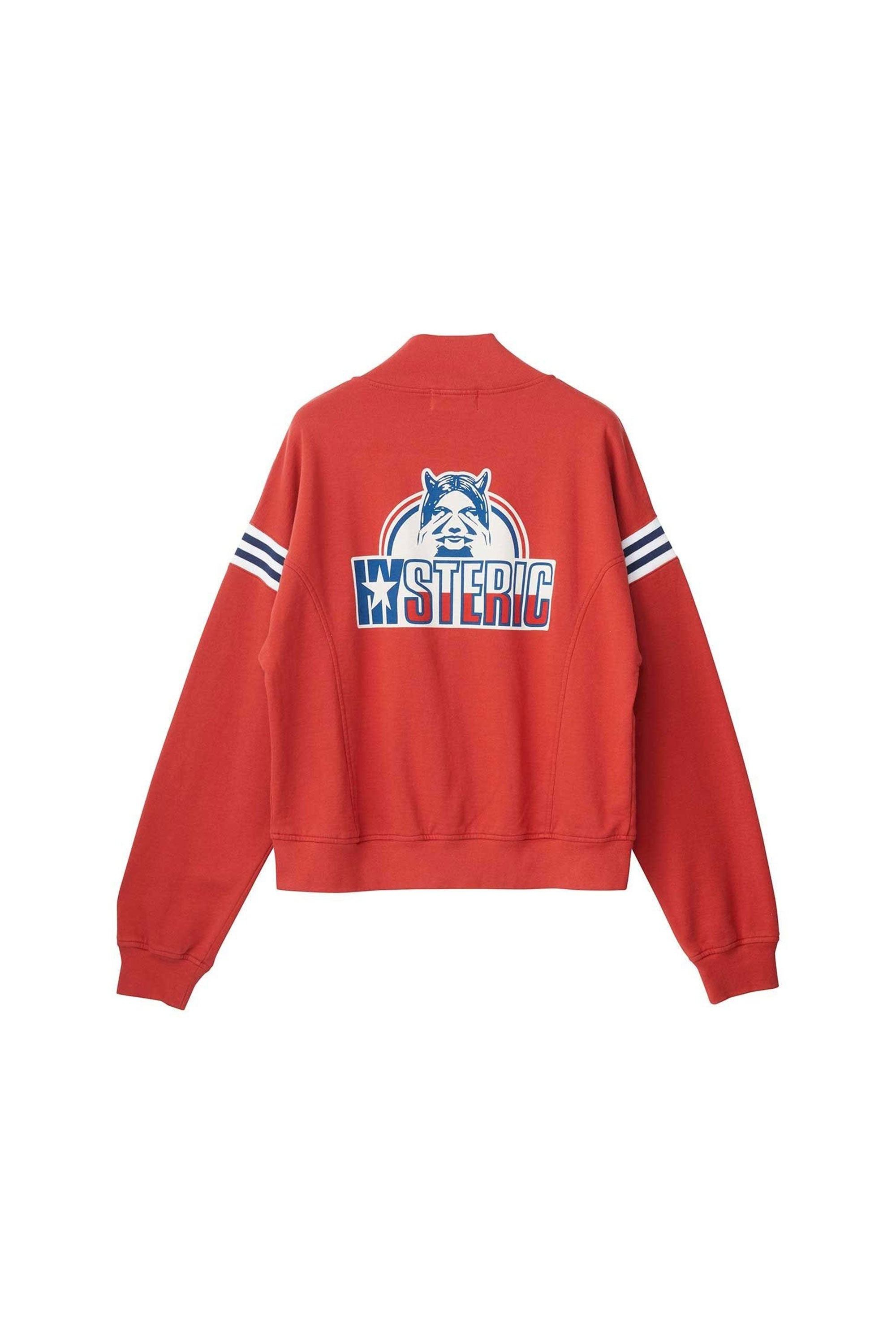 The SEE NO EVIL Jumper Red available online with global shipping, and in PAM Stores Melbourne and Sydney.
