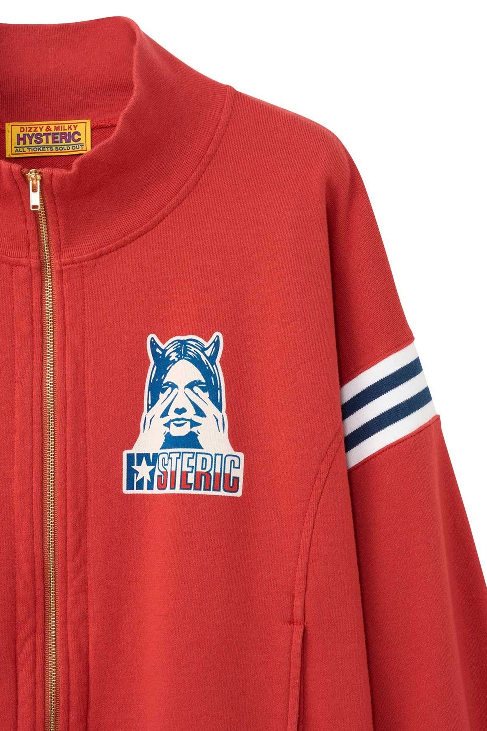 The SEE NO EVIL Jumper Red available online with global shipping, and in PAM Stores Melbourne and Sydney.