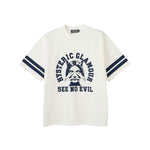 The SEE NO EVIL T SHIRT WHITE available online with global shipping, and in PAM Stores Melbourne and Sydney.