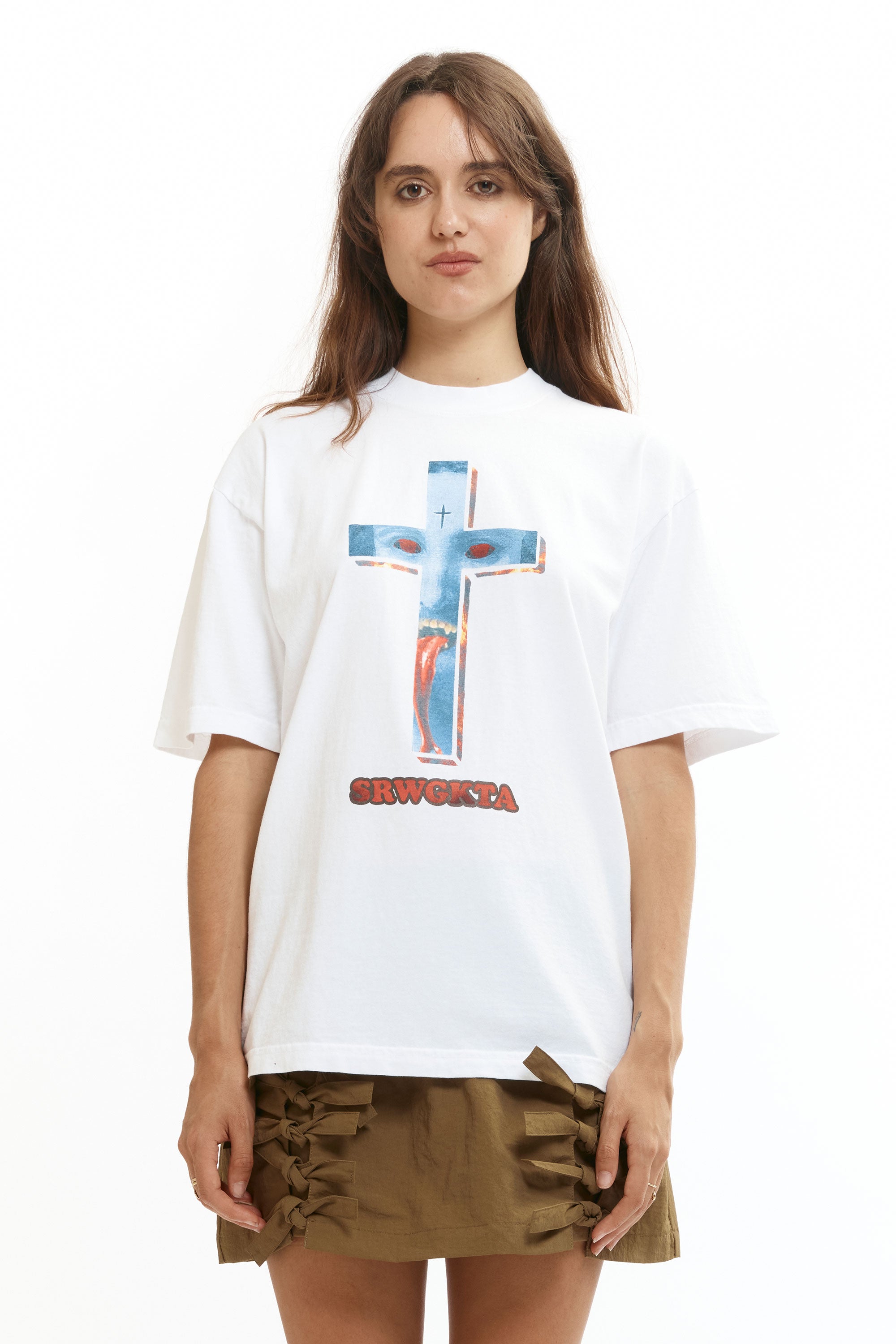 The SRWGKTA Tee White available online with global shipping, and in PAM Stores Melbourne and Sydney.