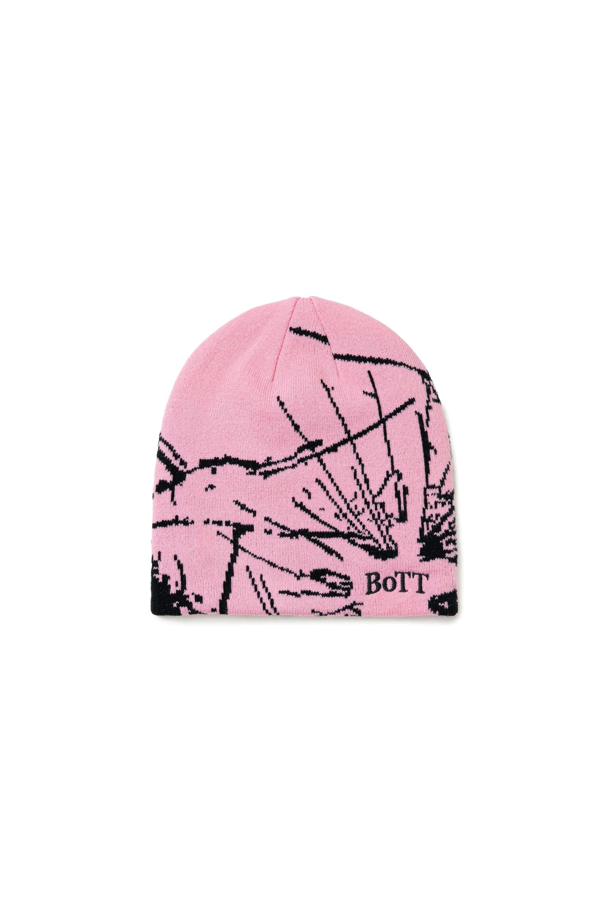 The Shattered Skull Cap Beanie Pink available online with global shipping, and in PAM Stores Melbourne and Sydney.
