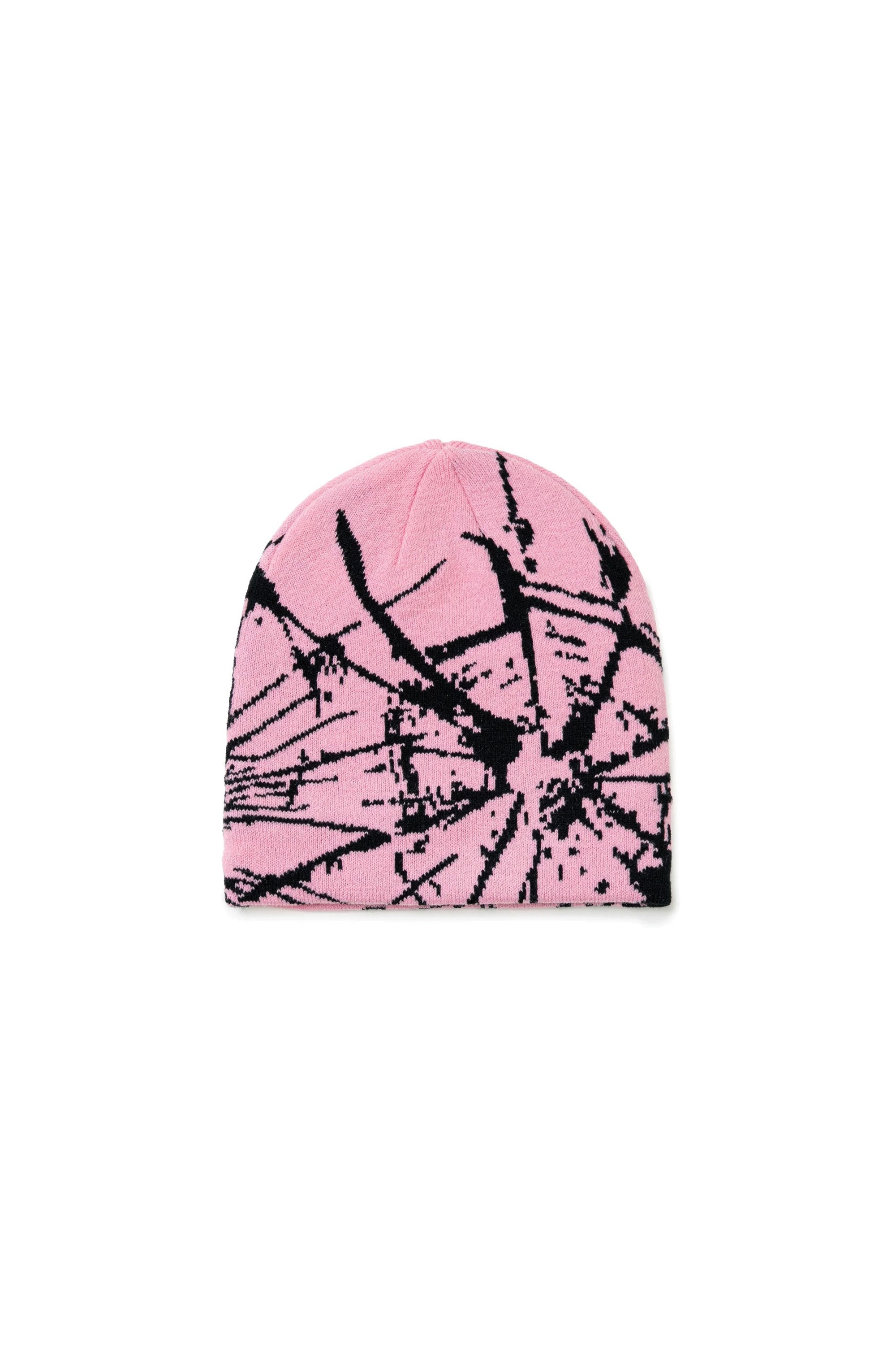 The Shattered Skull Cap Beanie Pink available online with global shipping, and in PAM Stores Melbourne and Sydney.