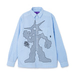 The PAM x BoTT STRIPE LS SHIRT - BLUE STRIPE available online with global shipping, and in PAM Stores Melbourne and Sydney.