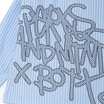 The PAM x BoTT STRIPE LS SHIRT - BLUE STRIPE available online with global shipping, and in PAM Stores Melbourne and Sydney.