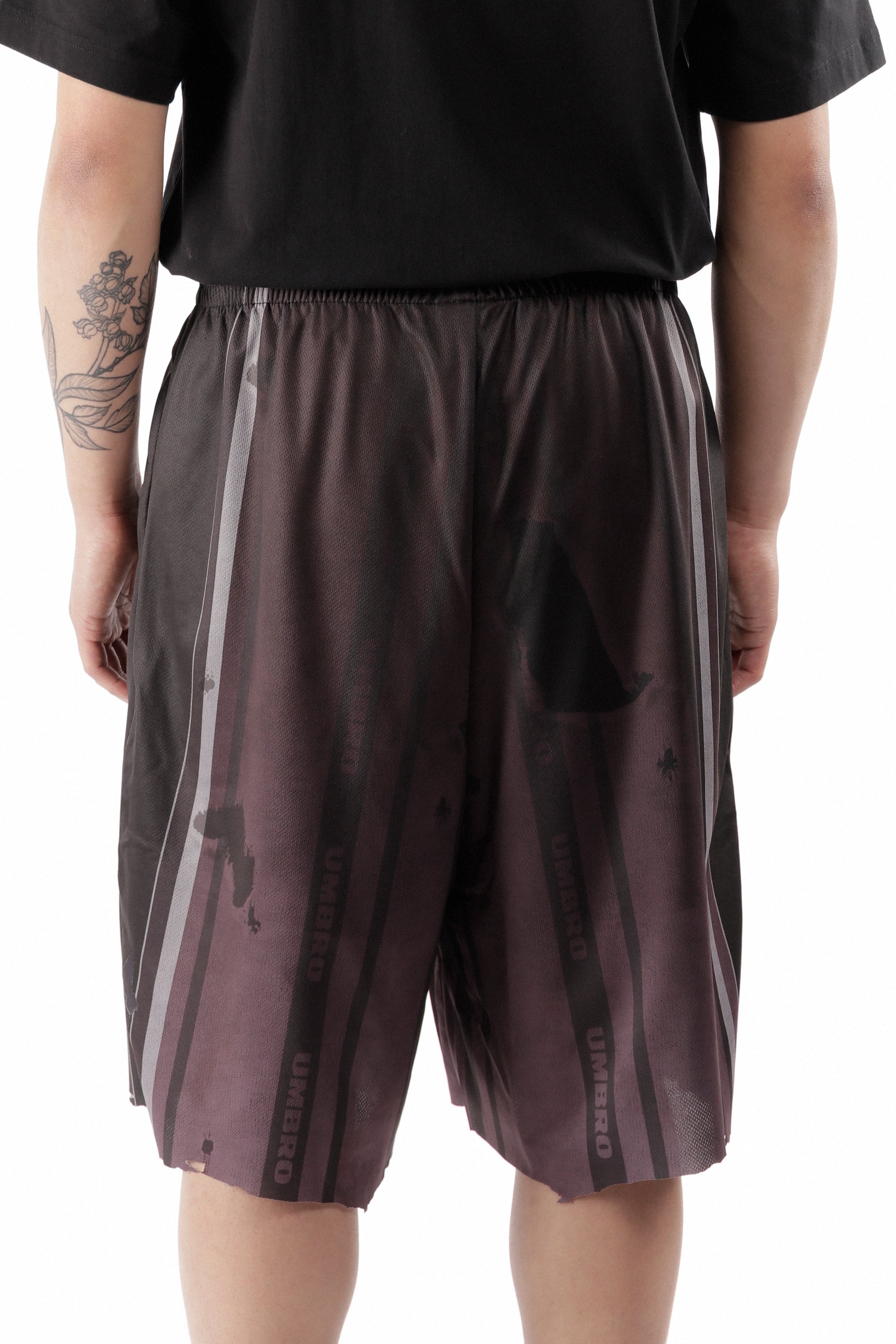 The Distressed Shorts Purple Black available online with global shipping, and in PAM Stores Melbourne and Sydney.