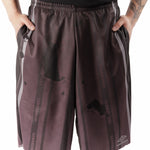 The Distressed Shorts Purple Black available online with global shipping, and in PAM Stores Melbourne and Sydney.