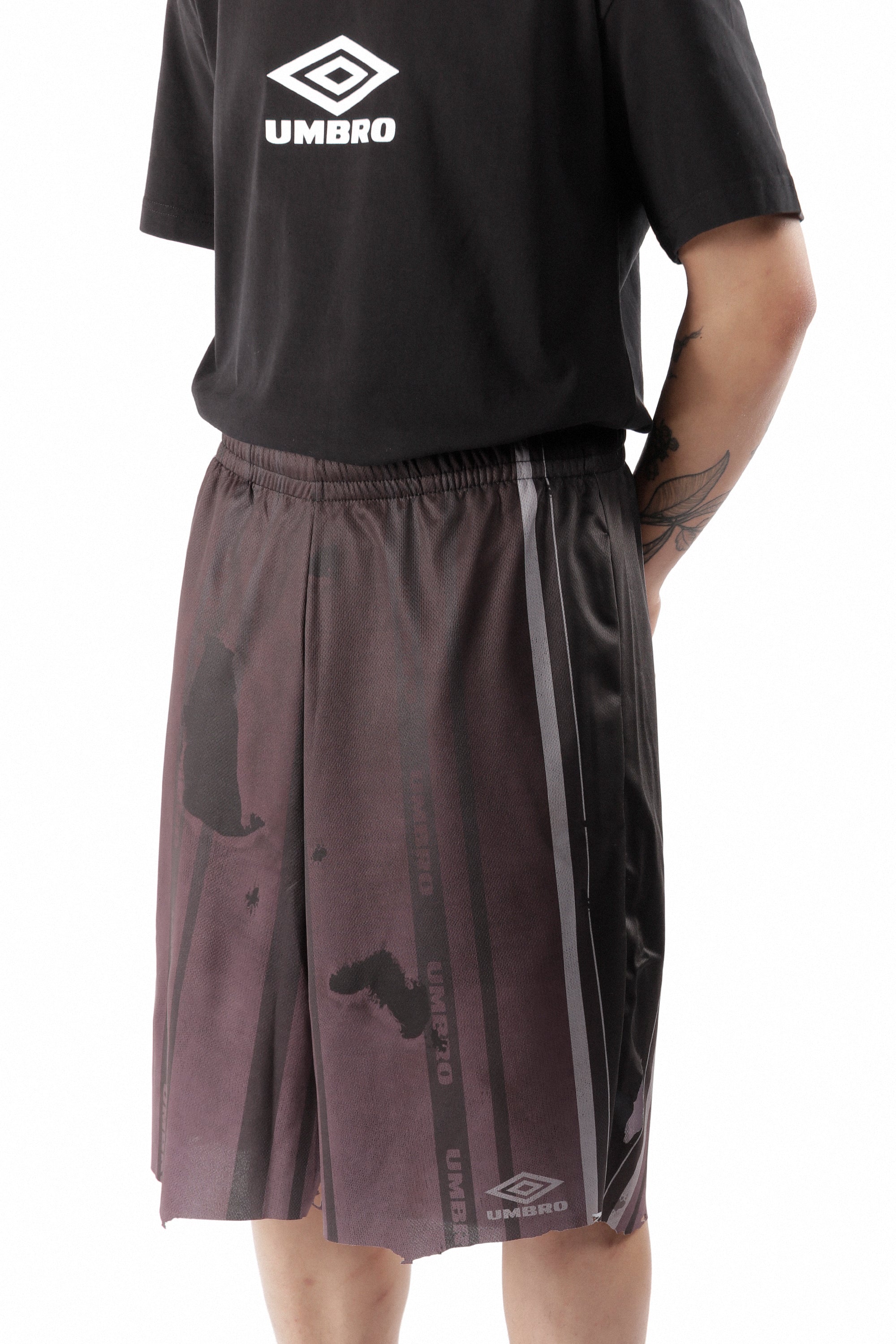 The Distressed Shorts Purple Black available online with global shipping, and in PAM Stores Melbourne and Sydney.