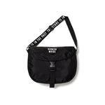 The BUCKLE SHOULDER BAG BLACK available online with global shipping, and in PAM Stores Melbourne and Sydney.