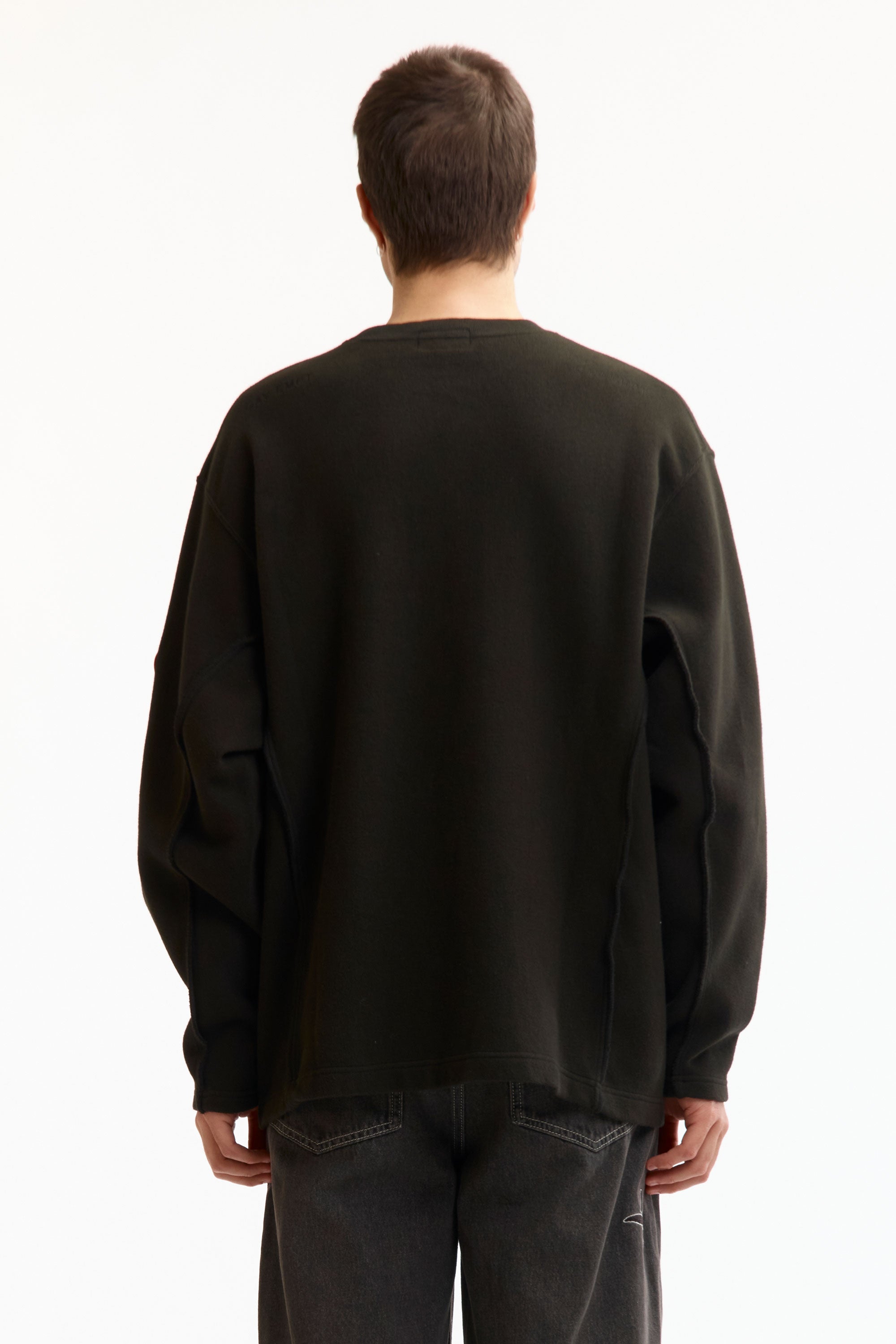The SIDE SEAM DBL KNIT LONG SLEEVE BLACK available online with global shipping, and in PAM Stores Melbourne and Sydney.