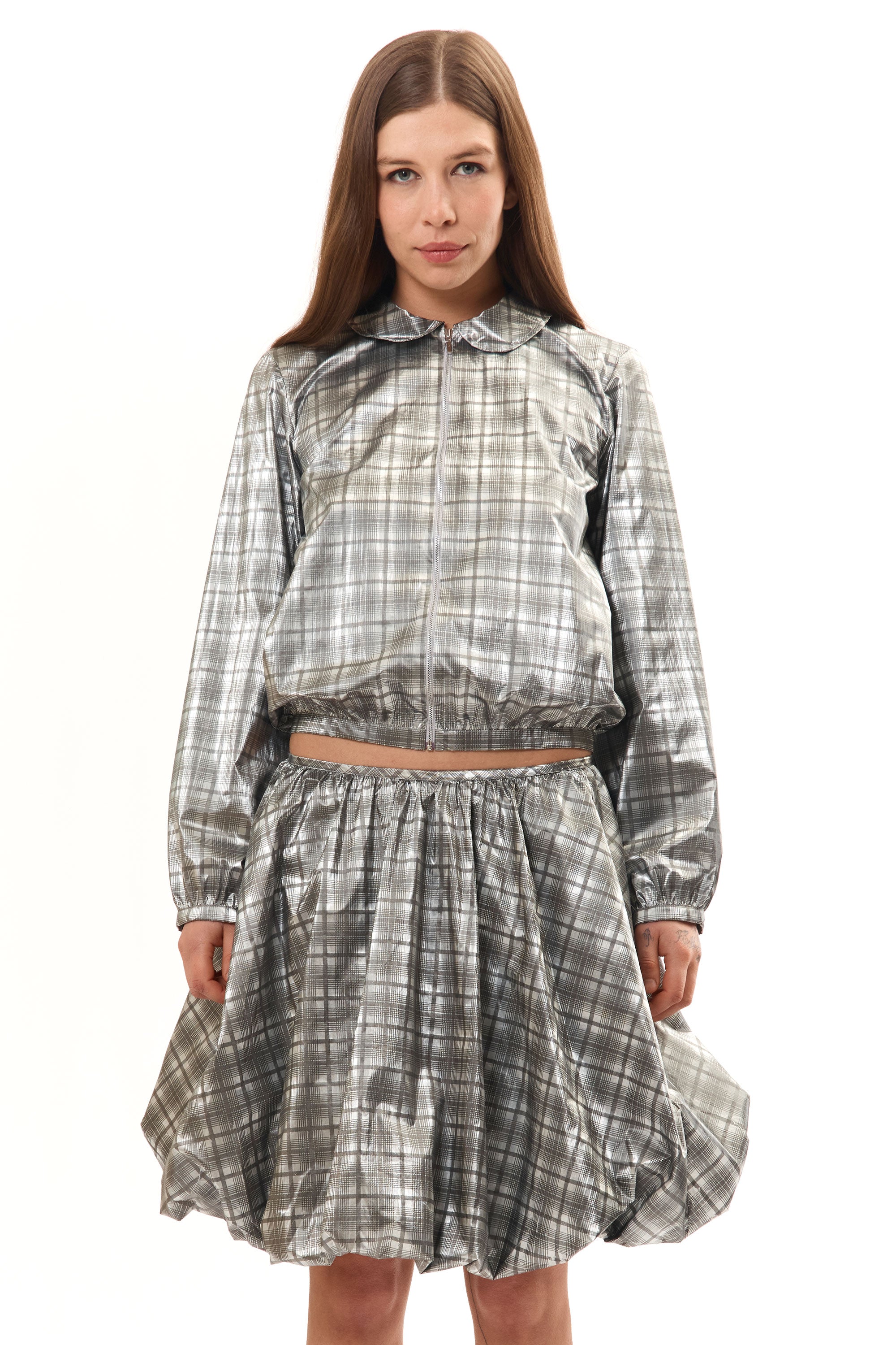 The MELO PUFF SKIRT GREY available online with global shipping, and in PAM Stores Melbourne and Sydney.