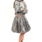 The MELO PUFF SKIRT GREY available online with global shipping, and in PAM Stores Melbourne and Sydney.