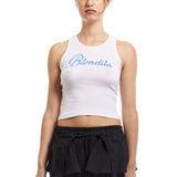 The PINSTRIPE GARTER SKORT BLACK WHITE STRIPE available online with global shipping, and in PAM Stores Melbourne and Sydney.