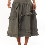 The Pathways Maxi Skirt Grey (Exclusive) available online with global shipping, and in PAM Stores Melbourne and Sydney.