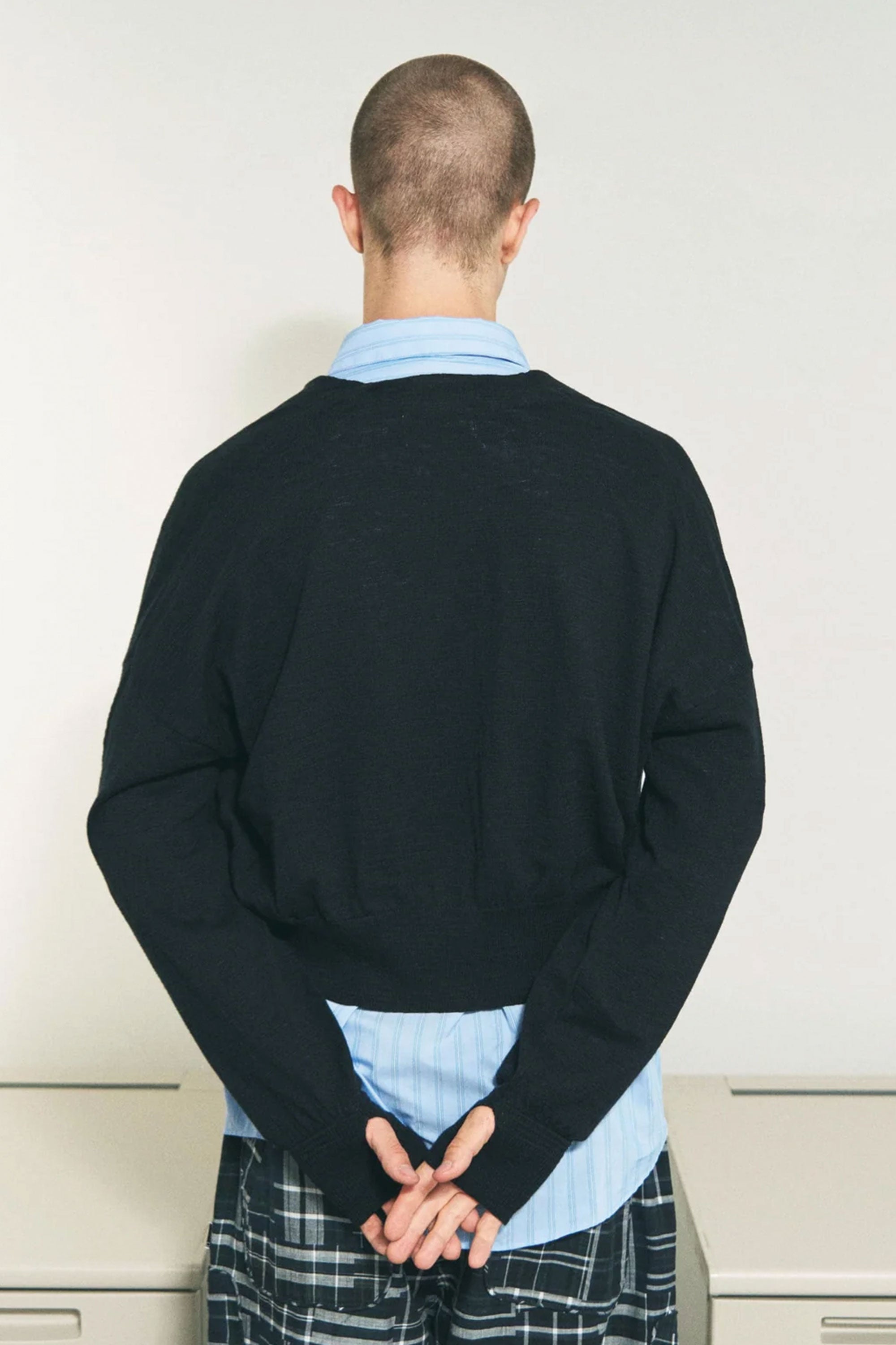 The SLAB GAUZE KNIT BOLERO BLACK available online with global shipping, and in PAM Stores Melbourne and Sydney.