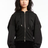 The ECKHAUS LATTA - SNATCHED HOODIE BLACK  available online with global shipping, and in PAM Stores Melbourne and Sydney.