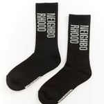 The NEIGHBORHOOD - ID LOGO SOCKS BLACK available online with global shipping, and in PAM Stores Melbourne and Sydney.