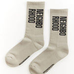 The NEIGHBORHOOD - ID LOGO SOCKS GREY available online with global shipping, and in PAM Stores Melbourne and Sydney.