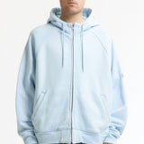 The SOLID BIG HEAVY ZIP HOODY BLUE available online with global shipping, and in PAM Stores Melbourne and Sydney.