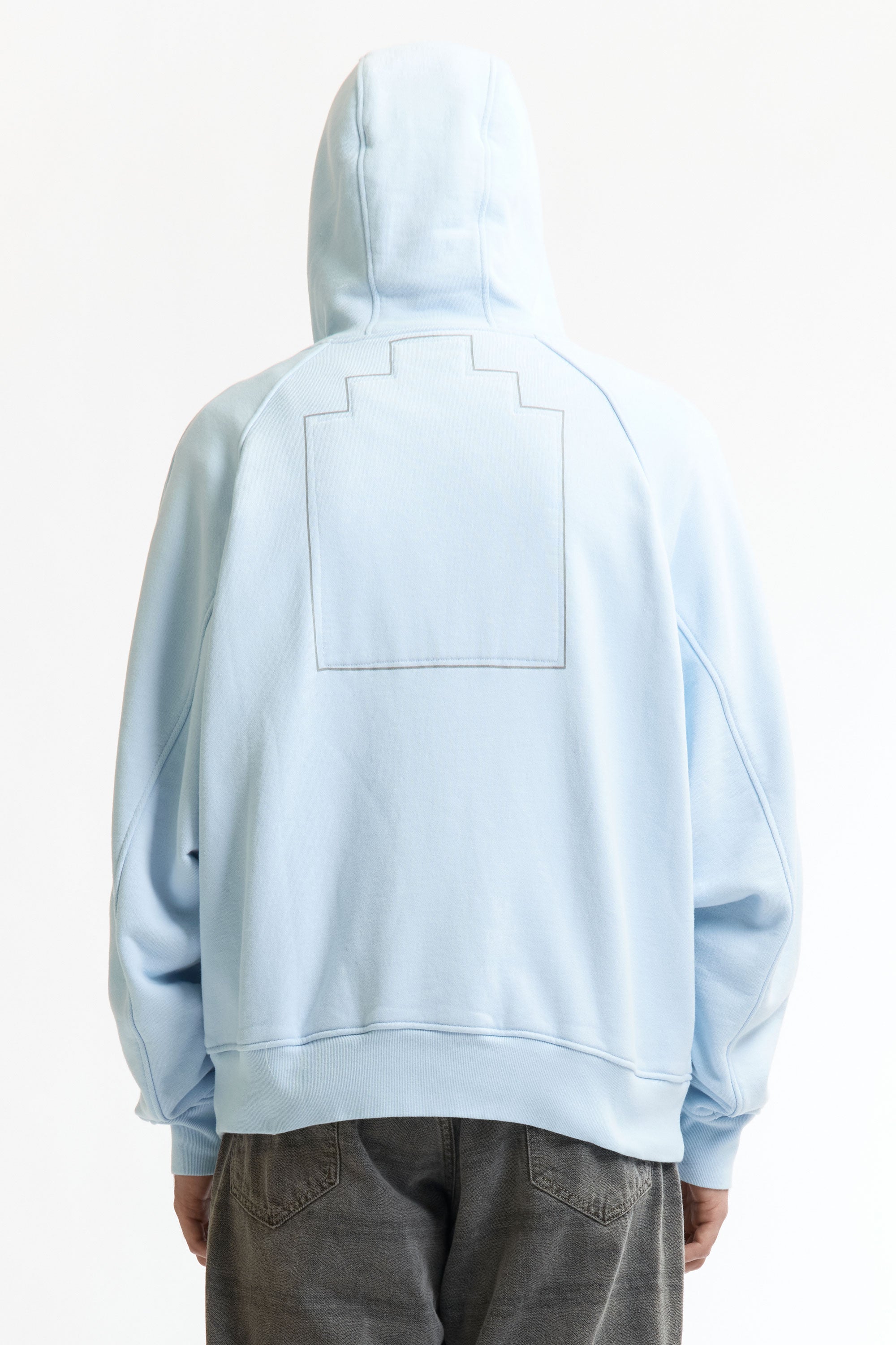 The SOLID BIG HEAVY ZIP HOODY BLUE available online with global shipping, and in PAM Stores Melbourne and Sydney.