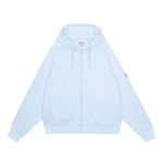 The SOLID BIG HEAVY ZIP HOODY BLUE available online with global shipping, and in PAM Stores Melbourne and Sydney.