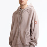 The SOLID BIG HEAVY ZIP HOODY BEIGE available online with global shipping, and in PAM Stores Melbourne and Sydney.