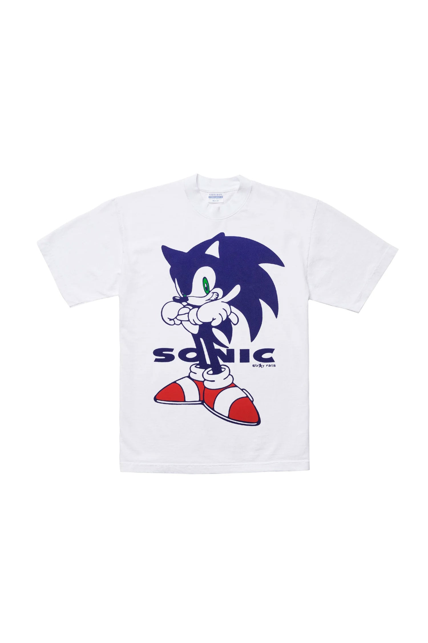 The STRAY RATS x SONIC - SONIC TEE  available online with global shipping, and in PAM Stores Melbourne and Sydney.