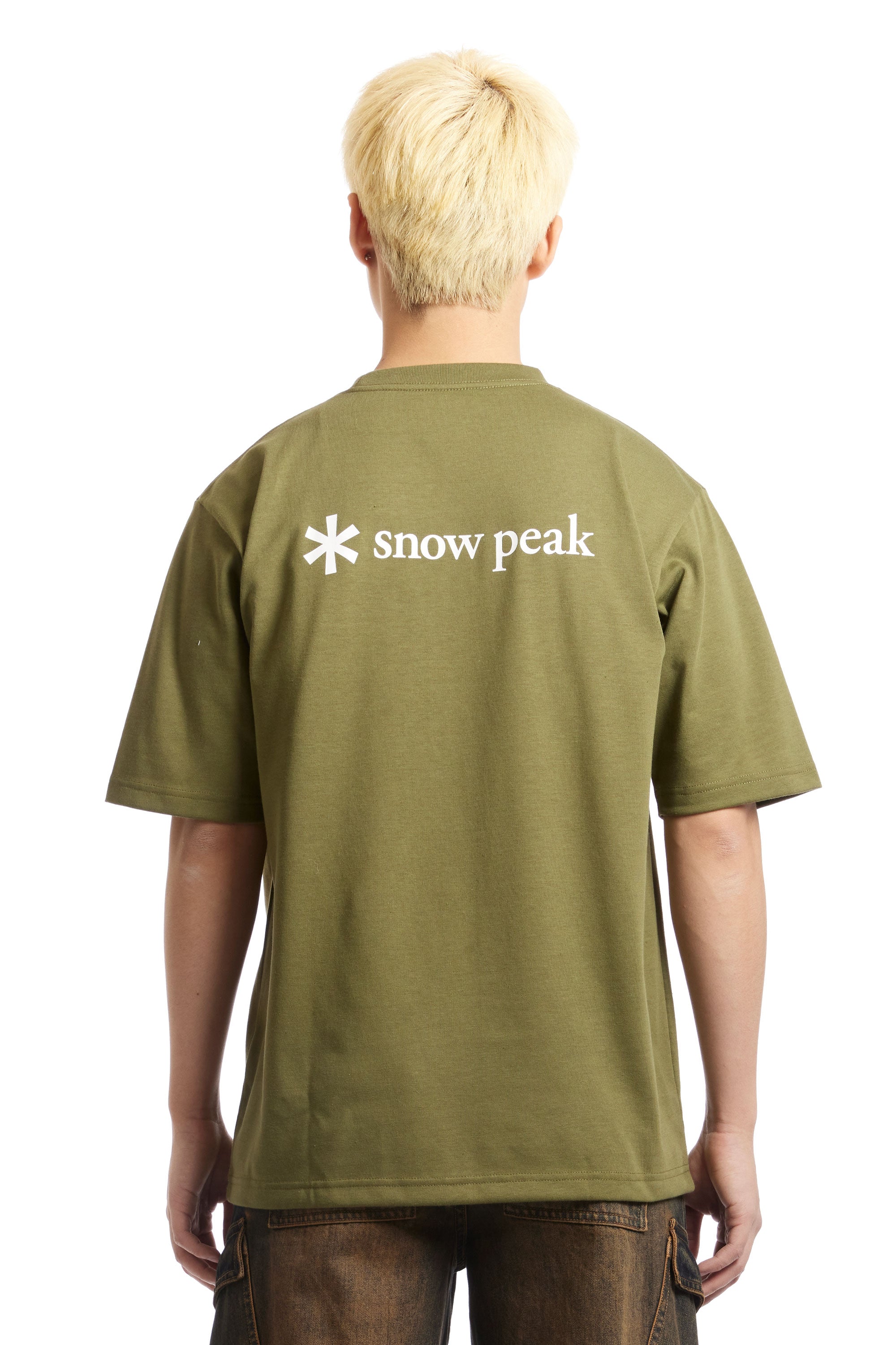 The SNOW PEAK - SP BACK PRINTED LOGO TEE  available online with global shipping, and in PAM Stores Melbourne and Sydney.