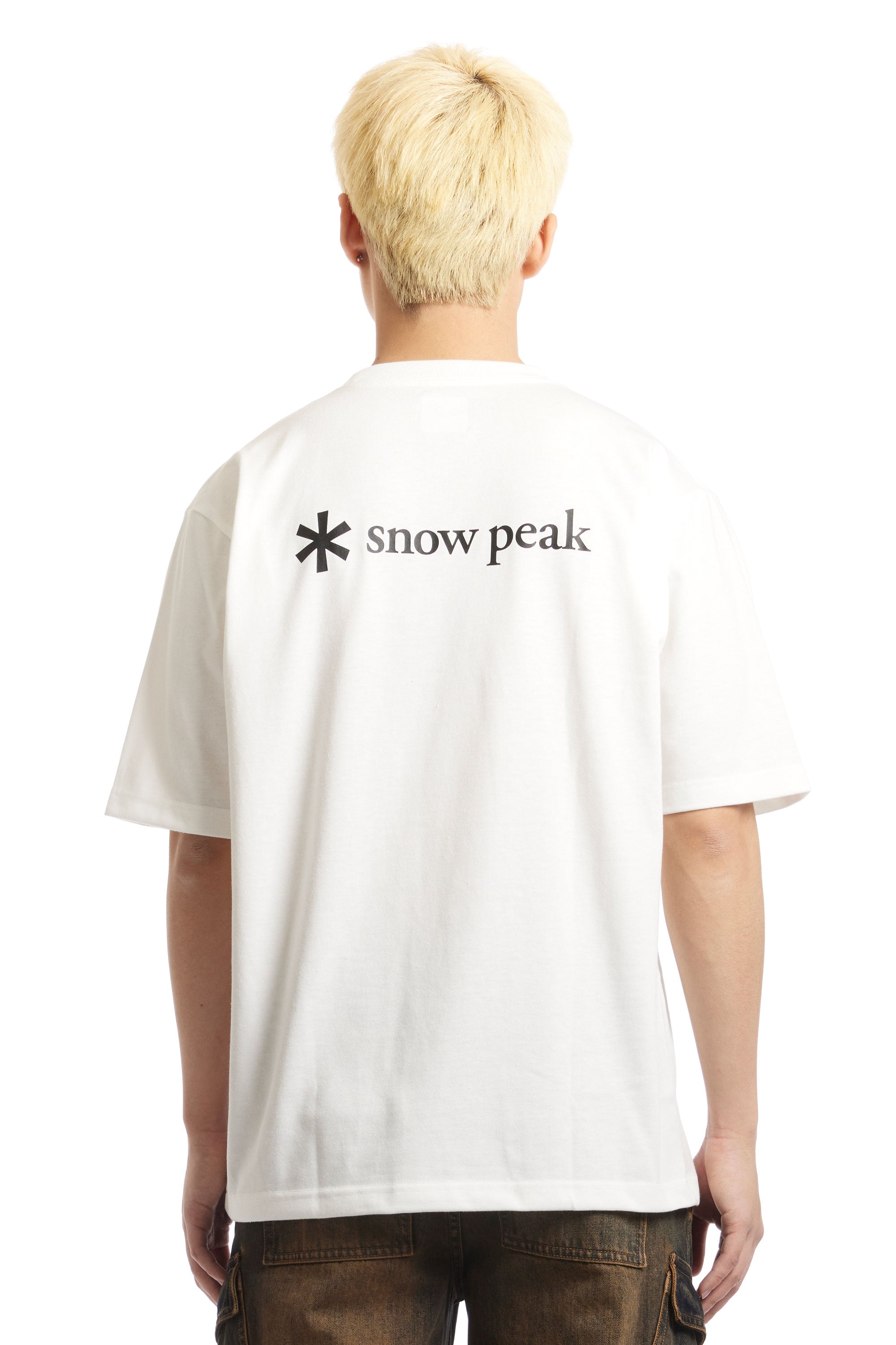 The SNOW PEAK - SP BACK PRINTED LOGO TEE  available online with global shipping, and in PAM Stores Melbourne and Sydney.