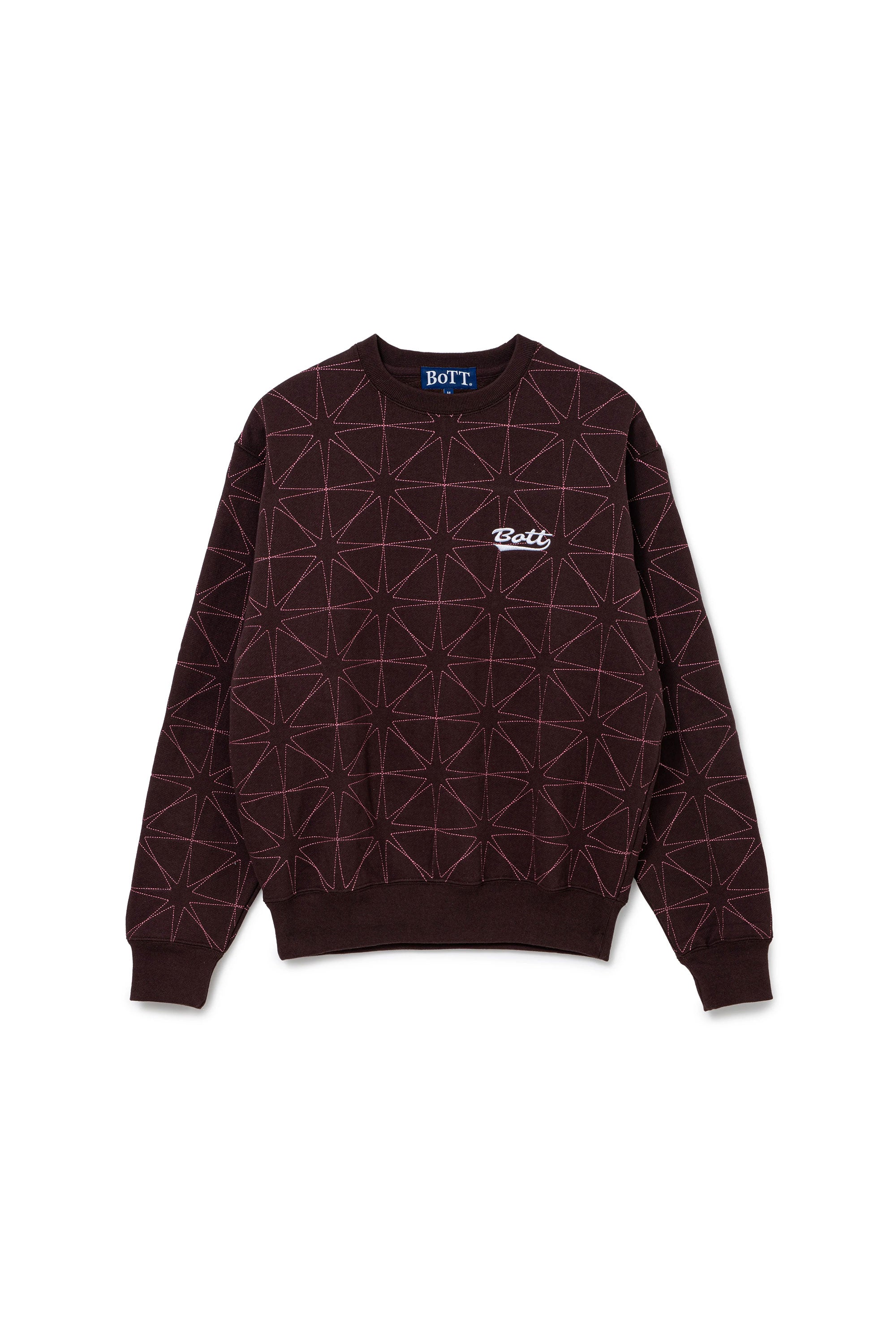 The Sparkle Stitched Crewneck Brown available online with global shipping, and in PAM Stores Melbourne and Sydney.