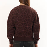 The Sparkle Stitched Crewneck Brown available online with global shipping, and in PAM Stores Melbourne and Sydney.