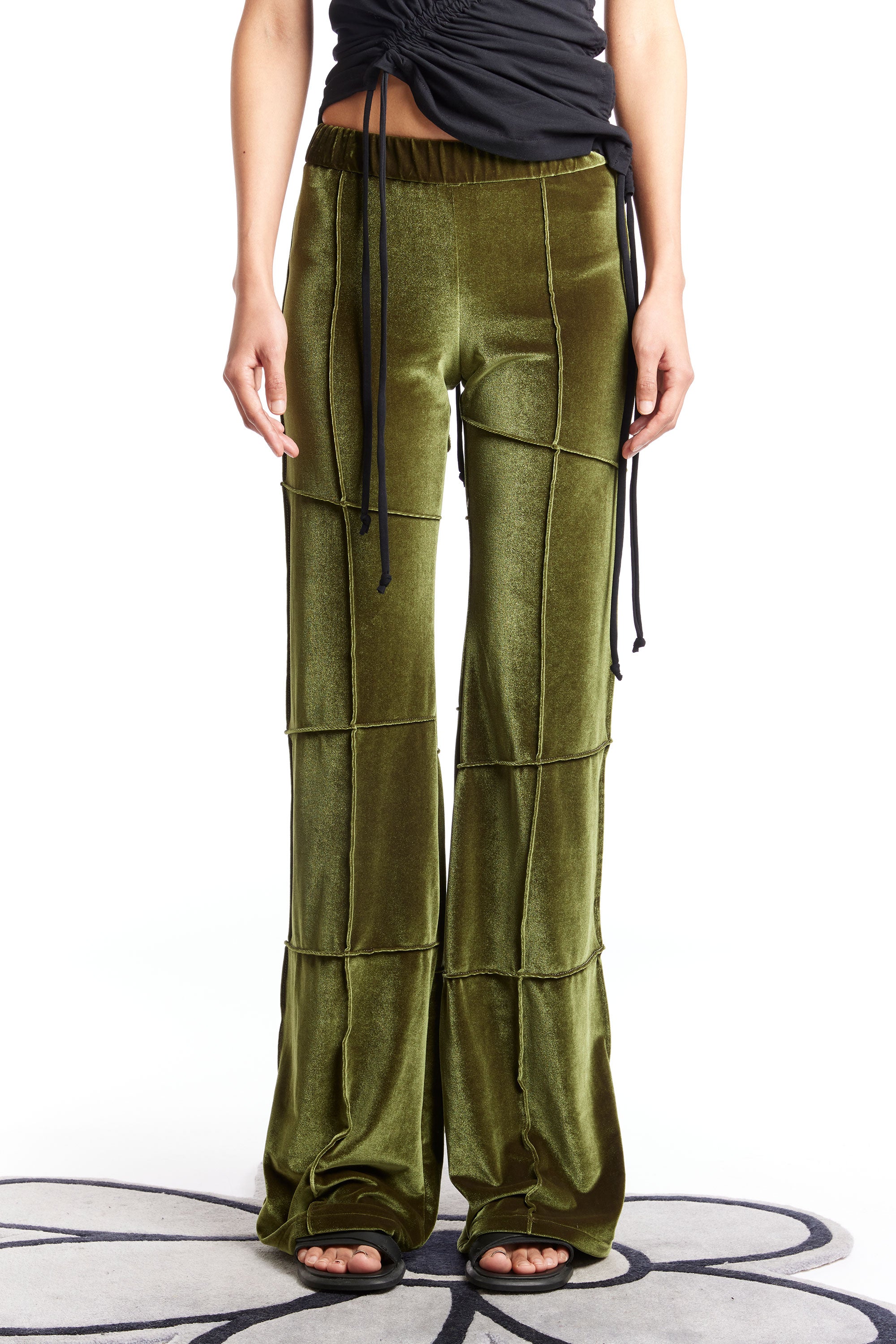 The KARLA LAIDLAW - SPIDER PANT FLARE OLIVE  available online with global shipping, and in PAM Stores Melbourne and Sydney.