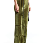 The KARLA LAIDLAW - SPIDER PANT FLARE OLIVE  available online with global shipping, and in PAM Stores Melbourne and Sydney.