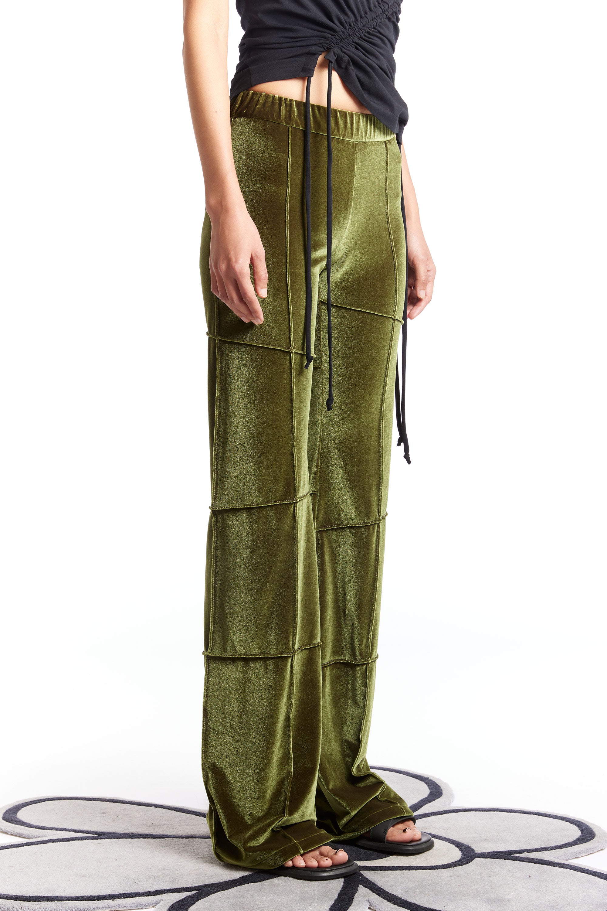 The KARLA LAIDLAW - SPIDER PANT FLARE OLIVE  available online with global shipping, and in PAM Stores Melbourne and Sydney.