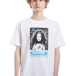 The SPIRITUAL TEE WHITE  available online with global shipping, and in PAM Stores Melbourne and Sydney.